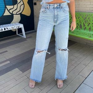 Zara High Rise Boyfriend Jeans